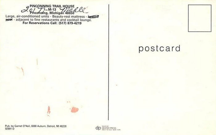 Pinconning Trail Motel (Pinconning Trail Inn, Mackinac Trail House) - Old Postcard (newer photo)